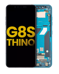 OLED-Display mit Rahmen für LG G8S ThinQ (Refurbished) (Mirror Teal)