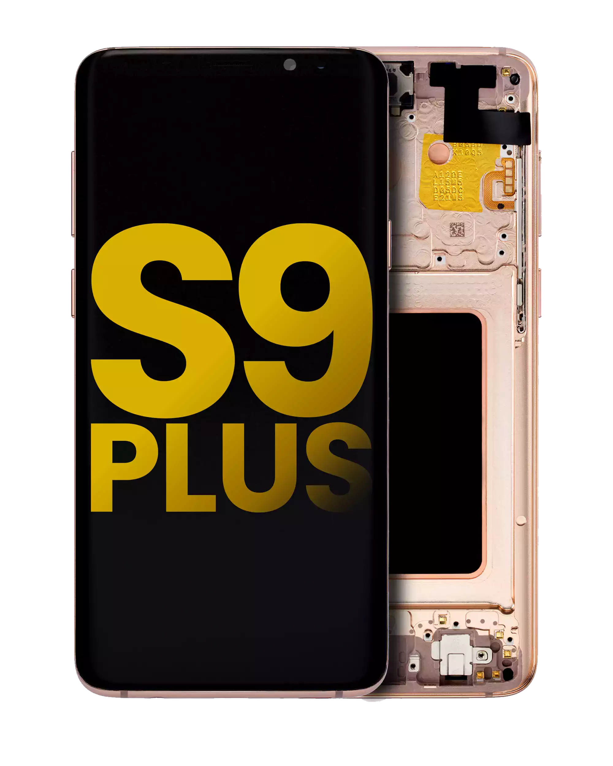 OLED Display with Frame for Samsung Galaxy S9 Plus (Refurbished) (Sunrise Gold)