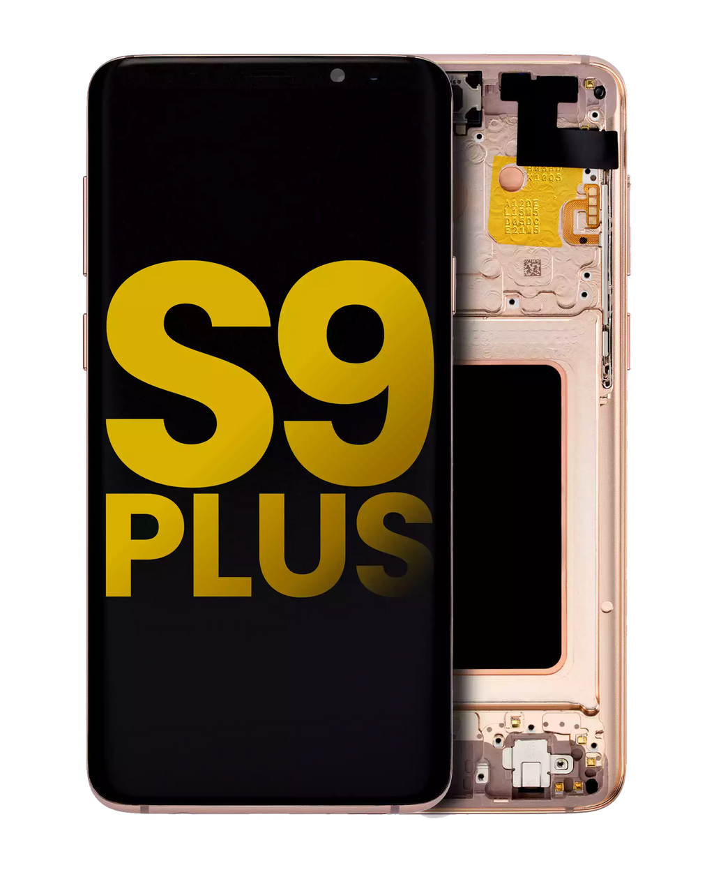 OLED-Display mit Rahmen für Samsung Galaxy S9 Plus (Refurbished) (Sunrise Gold)