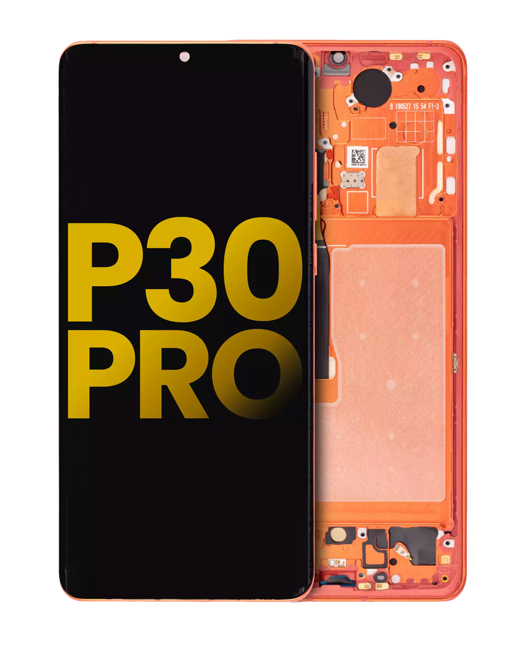 OLED-Modul mit Rahmen für Huawei P30 Pro (Refurbished, Orange)