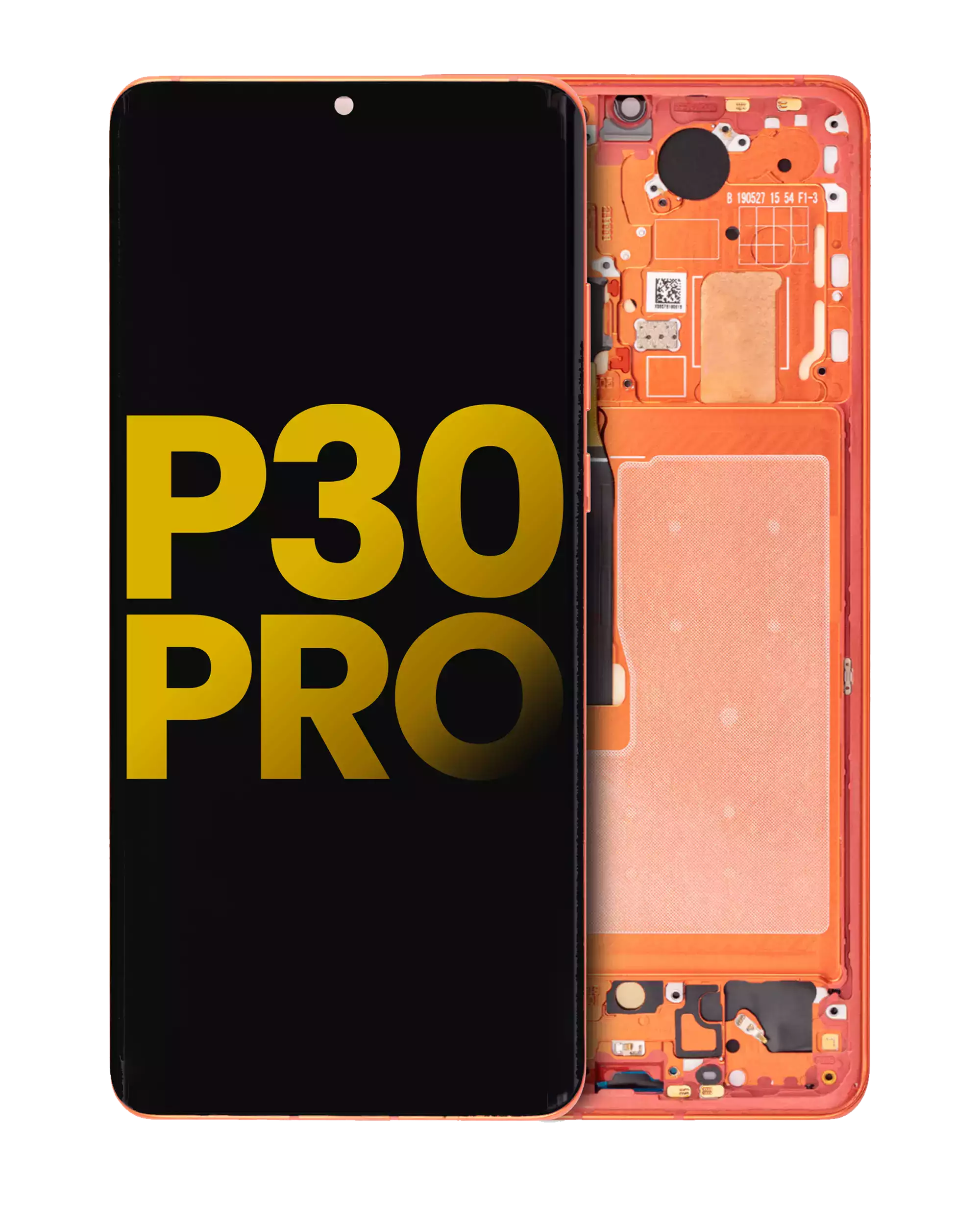 OLED-Modul mit Rahmen für Huawei P30 Pro (Refurbished, Orange)