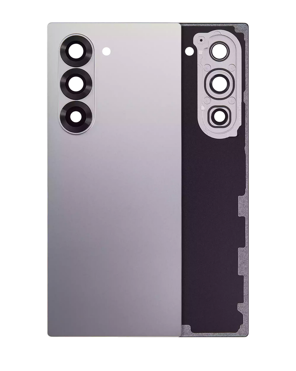 Back Cover with Camera Lens for Samsung Galaxy Z Fold 6 5G (Aftermarket Plus) (Silver Shadow)