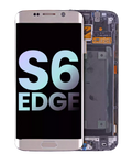 OLED Display with Frame for Samsung Galaxy S6 Edge (CDMA: Verizon / Sprint) (Service Pack) (Gold)