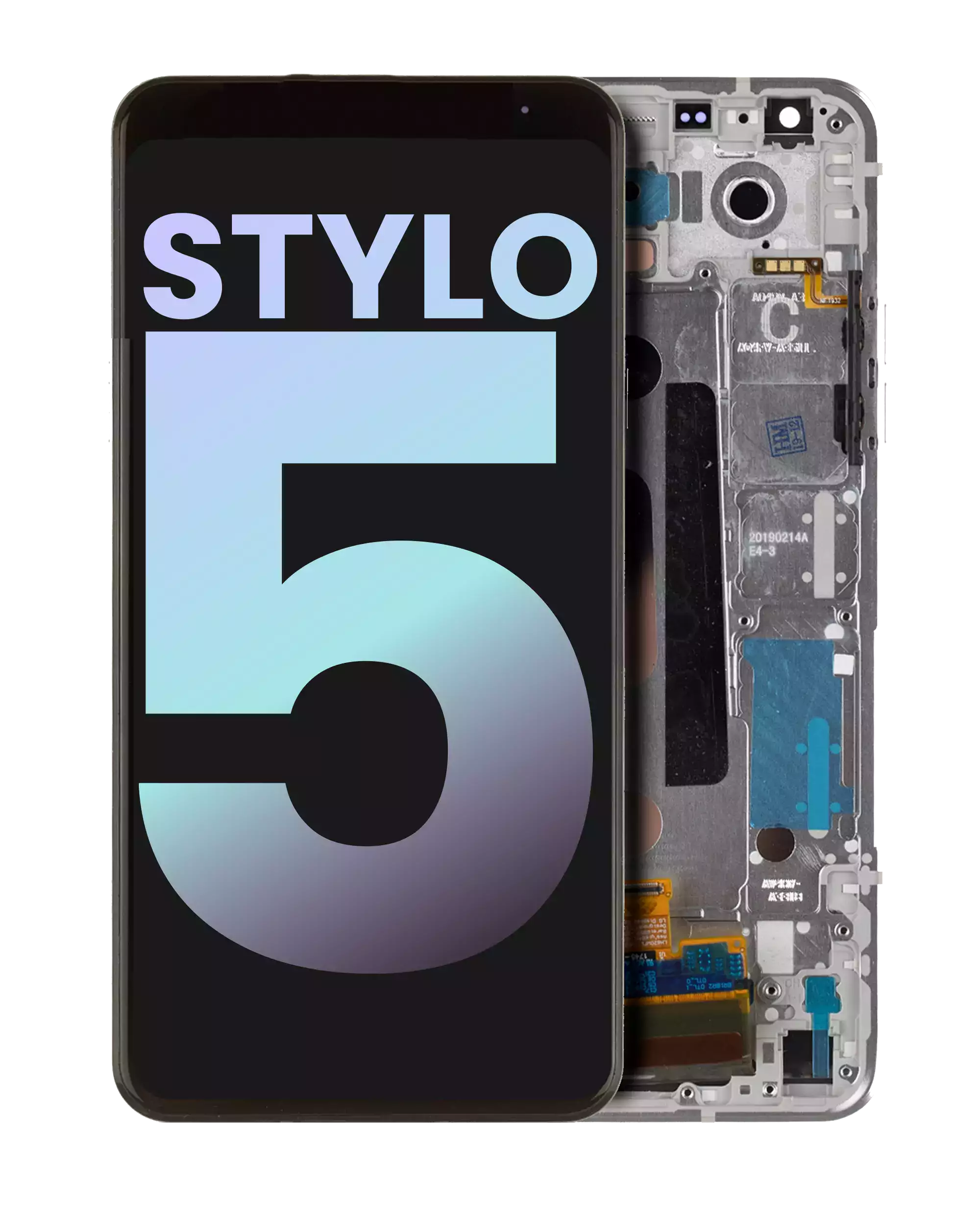 LCD Display with Frame for LG Stylo 5 (Original OEM) (Silvery White)