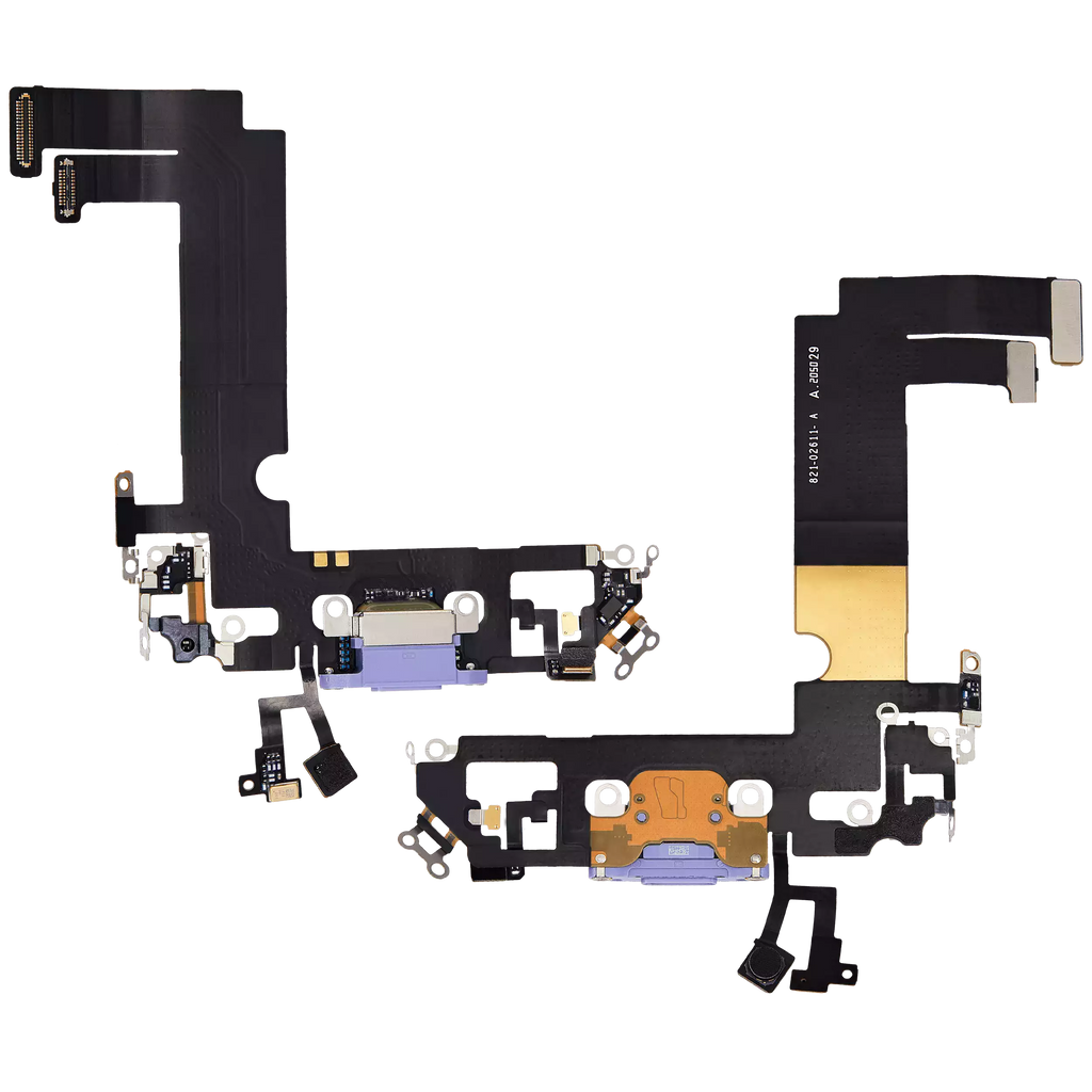 Charging Port Flex Cable for iPhone 12 Mini (Original Part, used) (Purple)