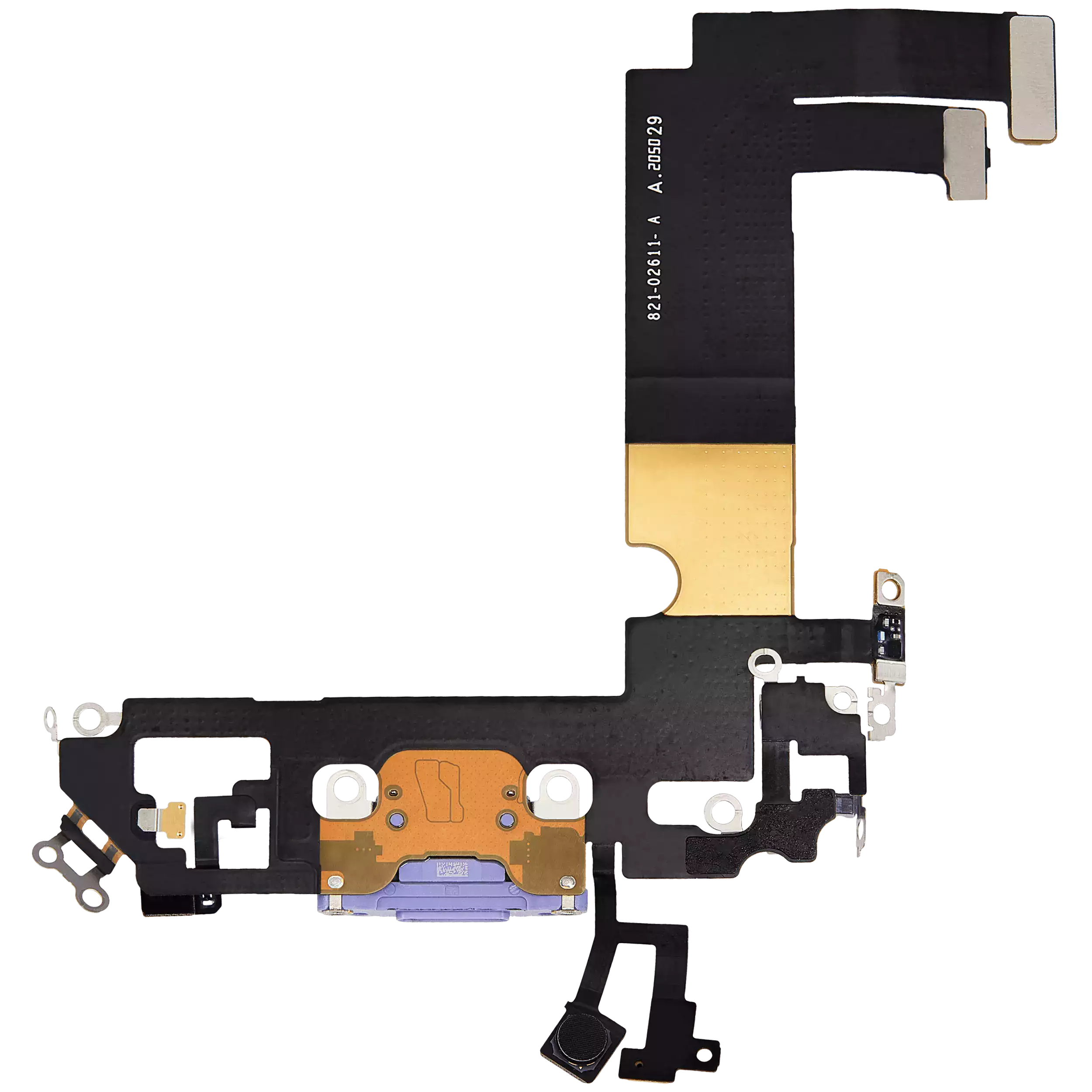 Charging Port Flex Cable for iPhone 12 Mini (Original Part, used) (Purple)