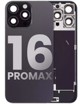 Backcover MagSafe, NFC & Blitz-Flexkabel für iPhone16ProMax OEM A Schwarz Titani