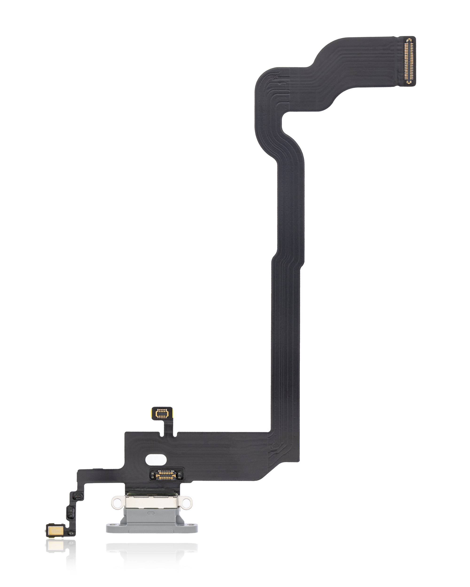 Charging Port Flex Cable for iPhone X (Premium, Silver)