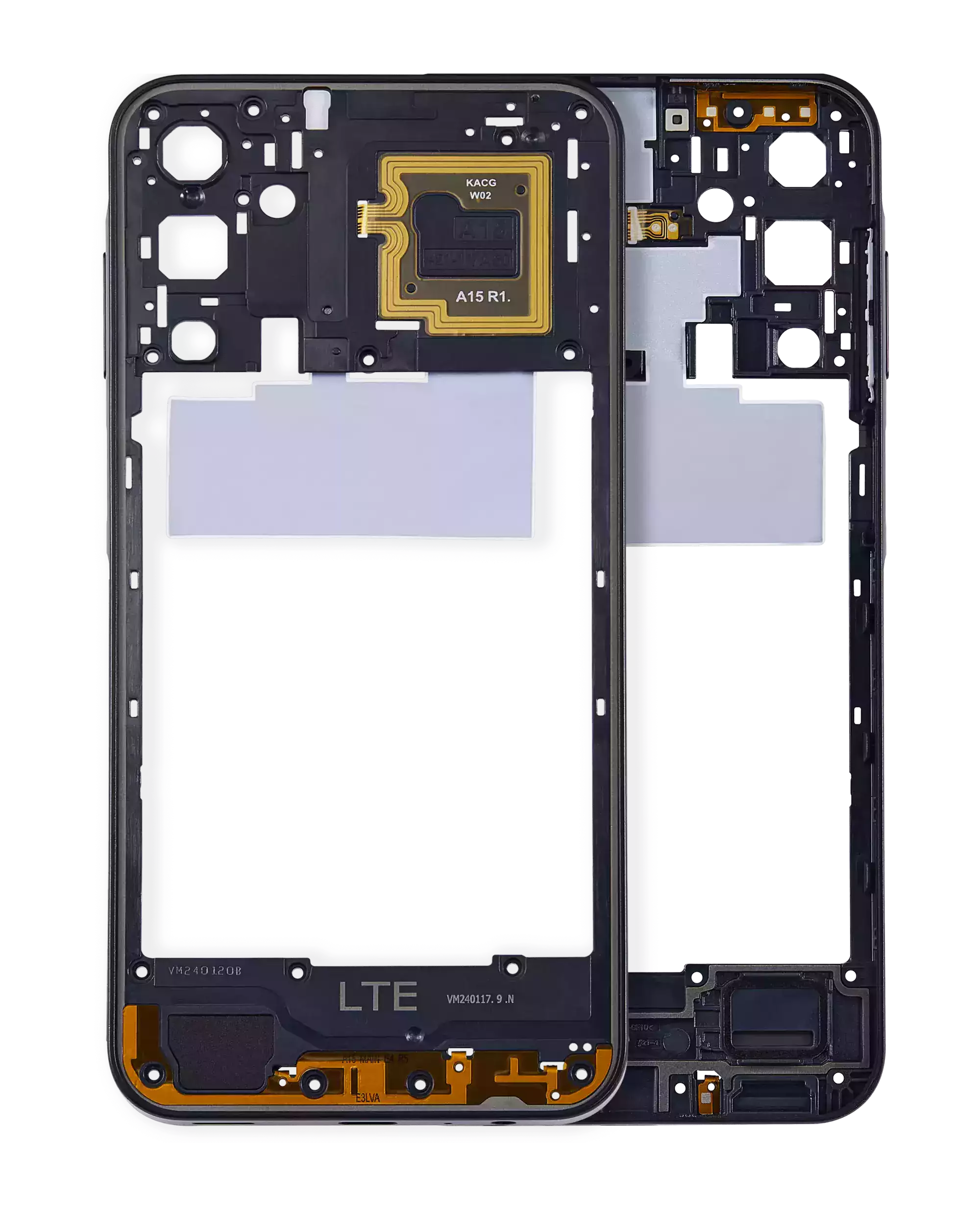 Midframe/Rahmen für Samsung Galaxy A15 5G (A156 / 2023) – Brave Black