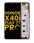 LCD-Display mit Rahmen für Honor X40i / Play7T Pro (Refurbished) (Schwarz)