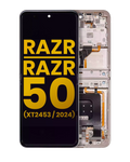 Motorola Razr 2024 / Razr 50 OLED-Display mit Rahmen Refurbished Beach Sand