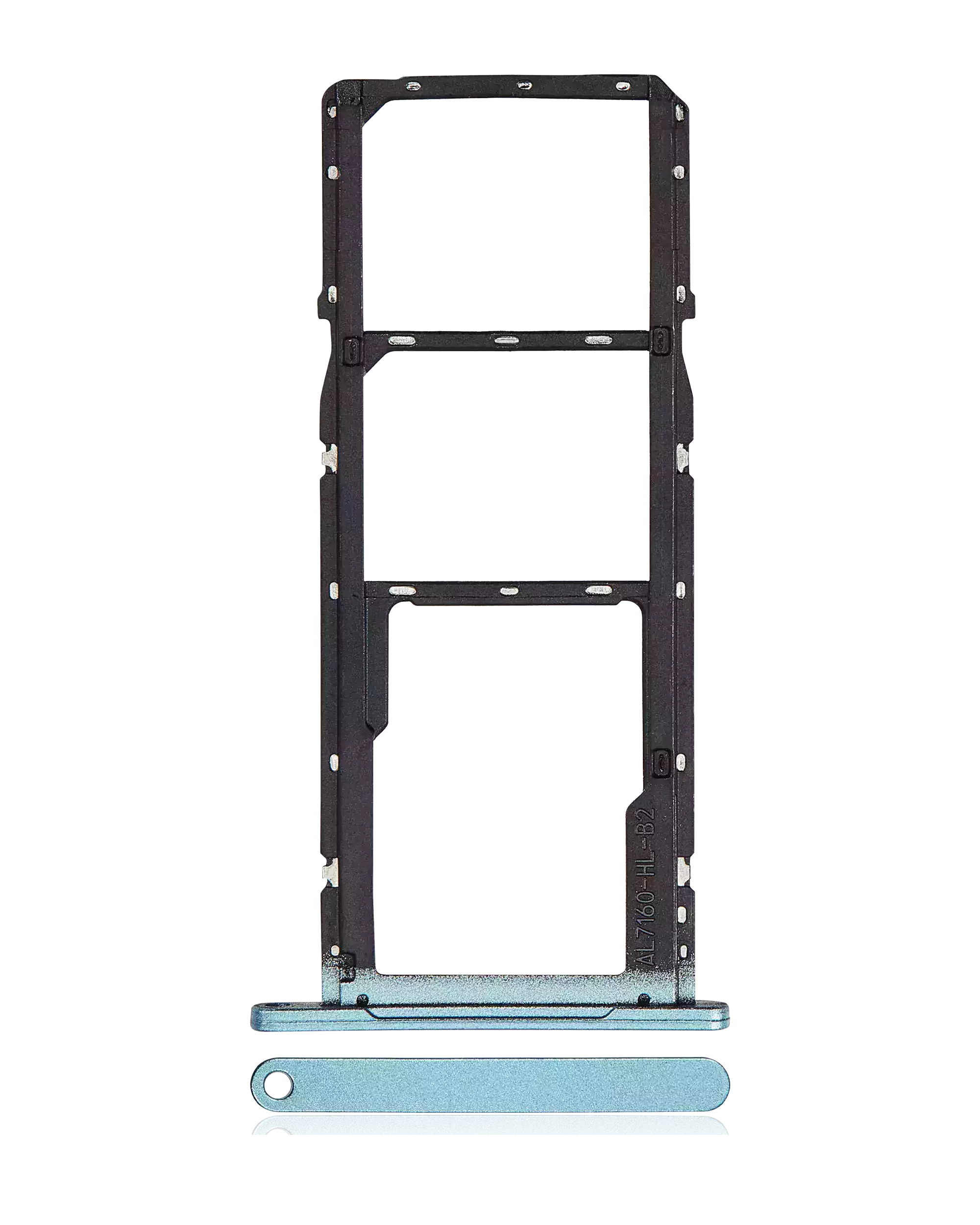 Dual SIM Card Tray for Samsung Galaxy A06 (A065 / 2024) (Premium) (Blue)