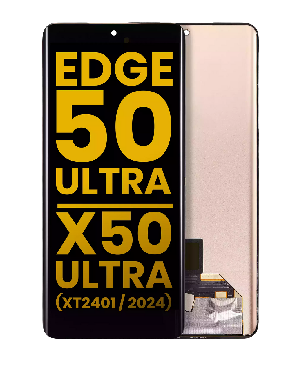 OLED-Display ohne Rahmen für Motorola Edge 50 Ultra/X50 Ultra Refurbished