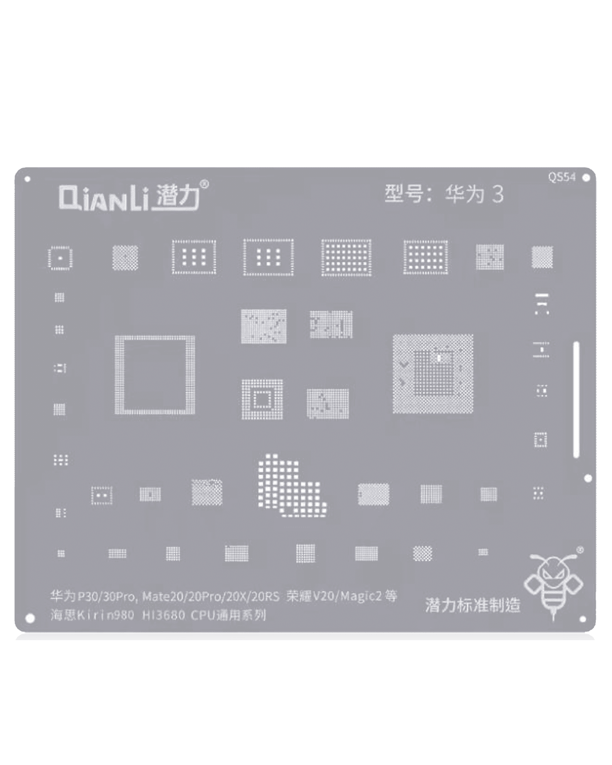 Bumblebee CPU Schablone QS54 für Huawei P30/Mate20/Honor V20 Kirin980
