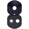 Kameralinse hinten mit Halterung für Honor 90 Lite (Midnight Schwarz)