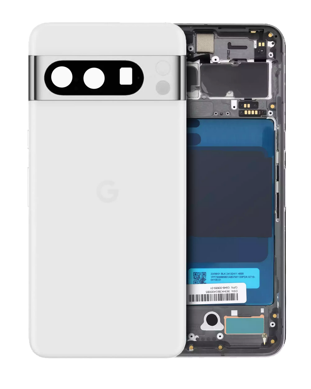 Back Cover/Frame for Google Pixel 8 Pro (Original OEM) (Porcelain)
