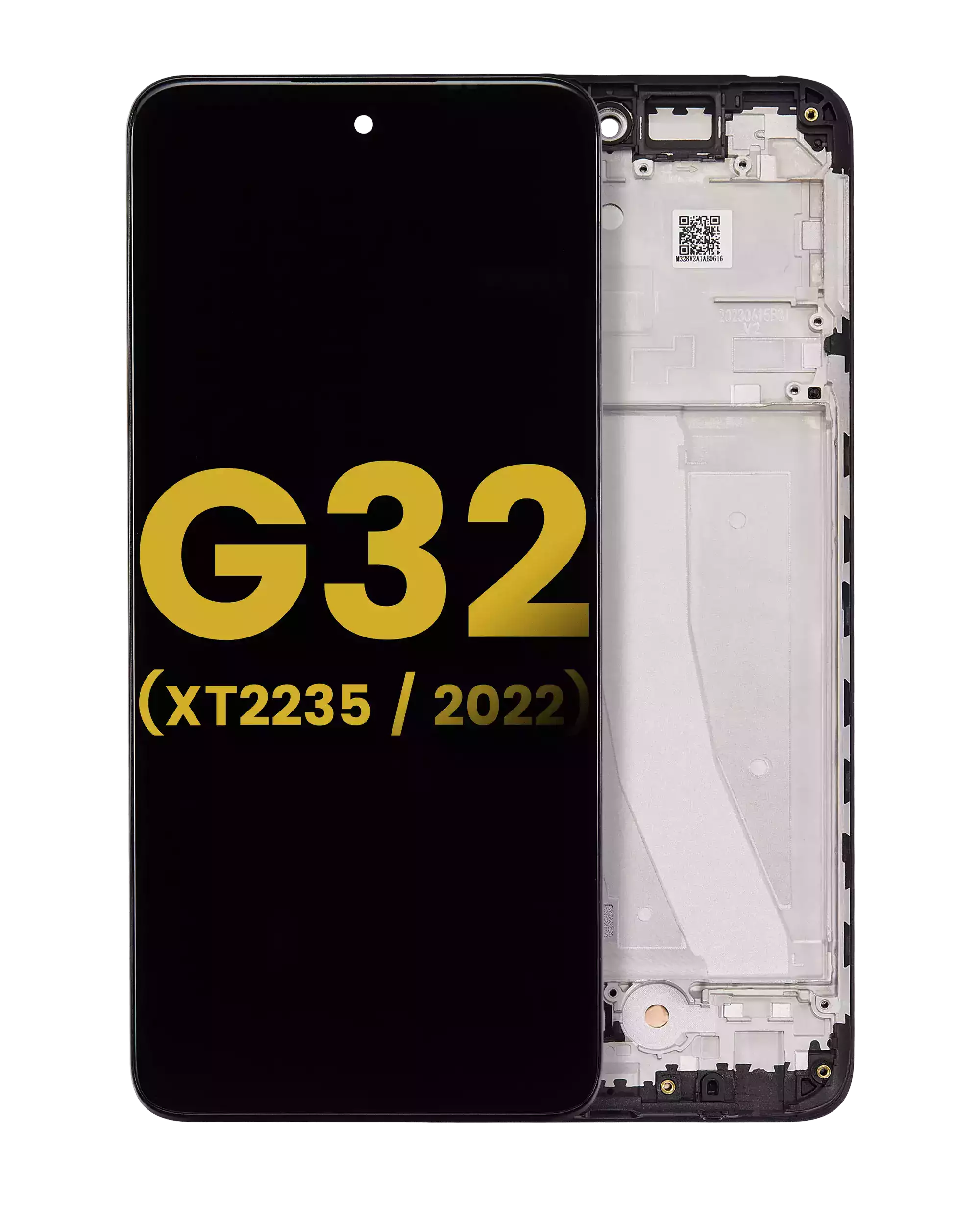 LCD-Display mit Rahmen für Motorola Moto G32 (Refurbished) (Alle Farben)
