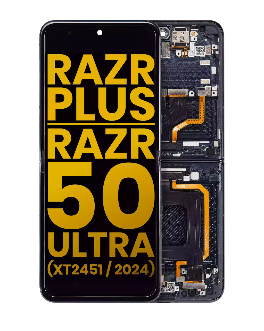 Internal OLED Screen with Frame for Motorola Razr Plus 2024 / Razr 50 Ultra (XT2451 / 2024) / Razr Plus 2025 (XT2557) (Refurbished) (Midnight Blue)