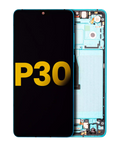 OLED Display with Frame for Huawei P30 (2019) (Refurbished) (Aurora)