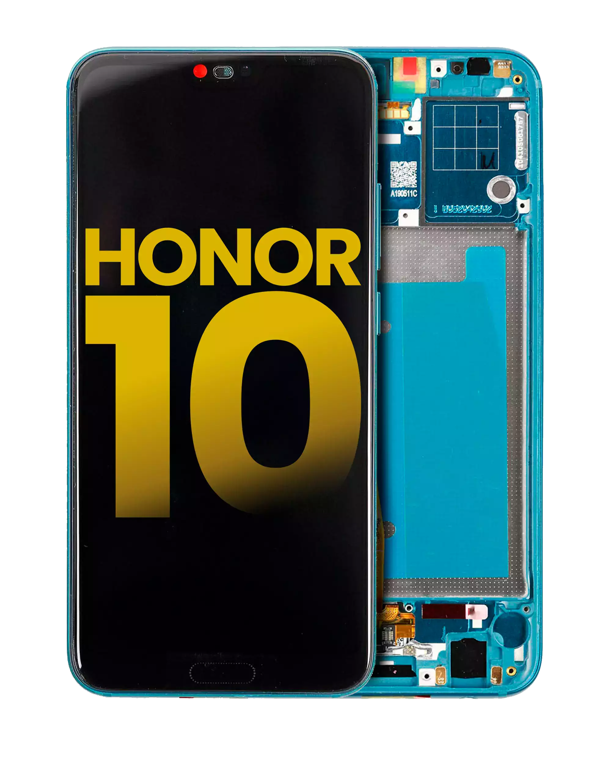 LCD-Display mit Rahmen für Huawei Honor 10 (Refurbished) (Phantom Green)