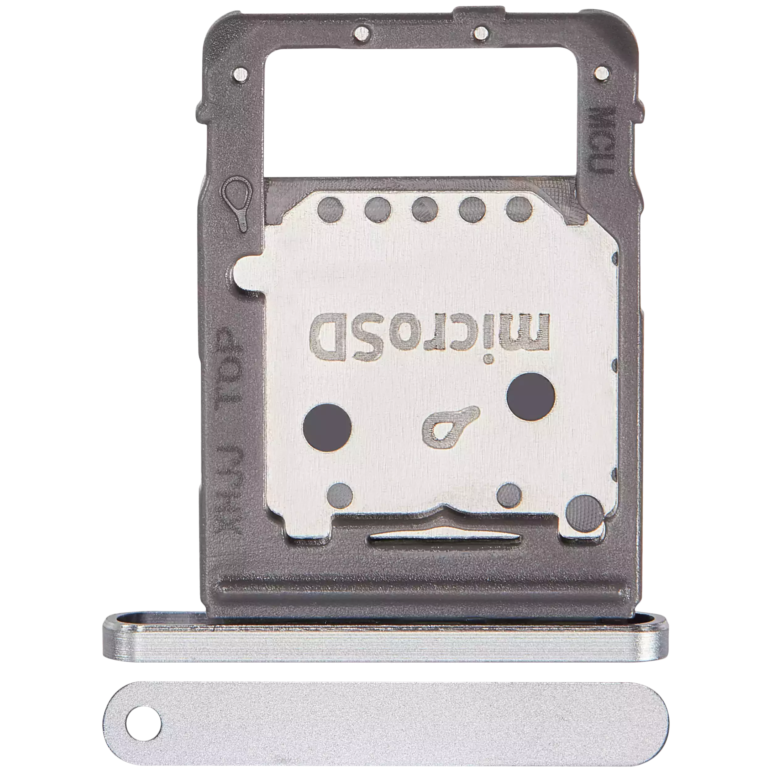 Micro-SD-SIM-Kartenfach für Samsung Galaxy Tab S8/S8+/S8 Ultra Silber