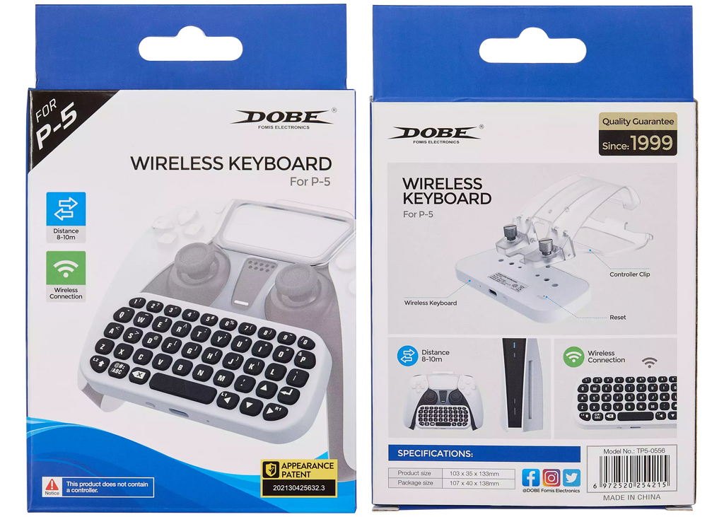 Wireless Bluetooth Keyboard for PlayStation 5 (DOBE)