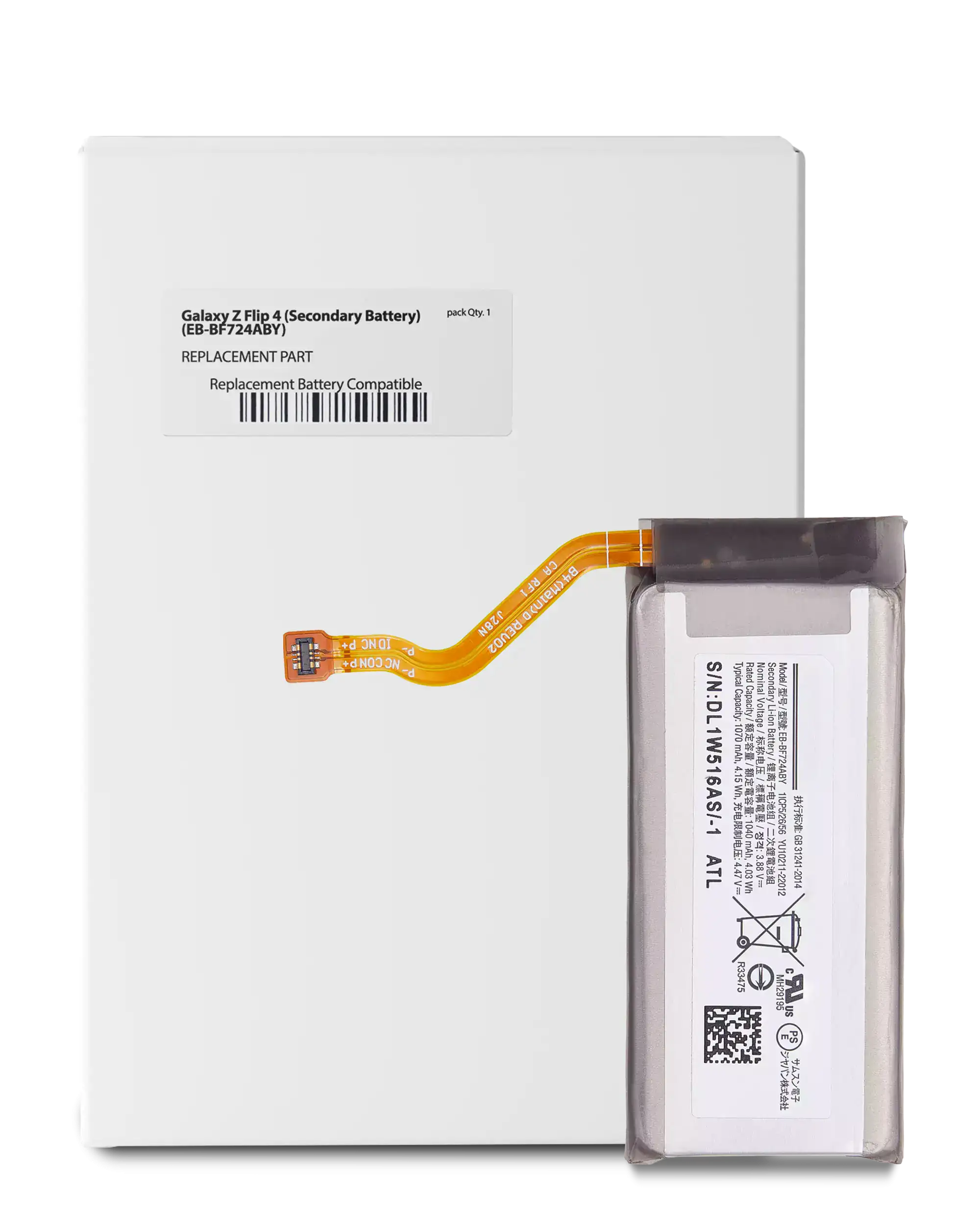 Ersatzakku (Secondary) für Samsung Galaxy Z Flip 4 5G (Service Pack)