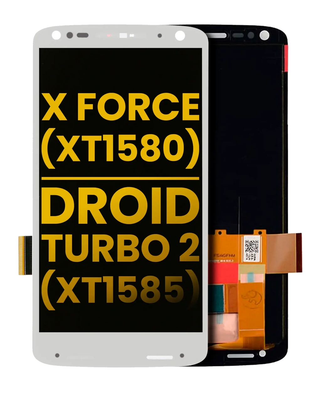 LCD-Display ohne Rahmen für Motorola Moto X Force/Droid Turbo 2 Refurbished Weiß