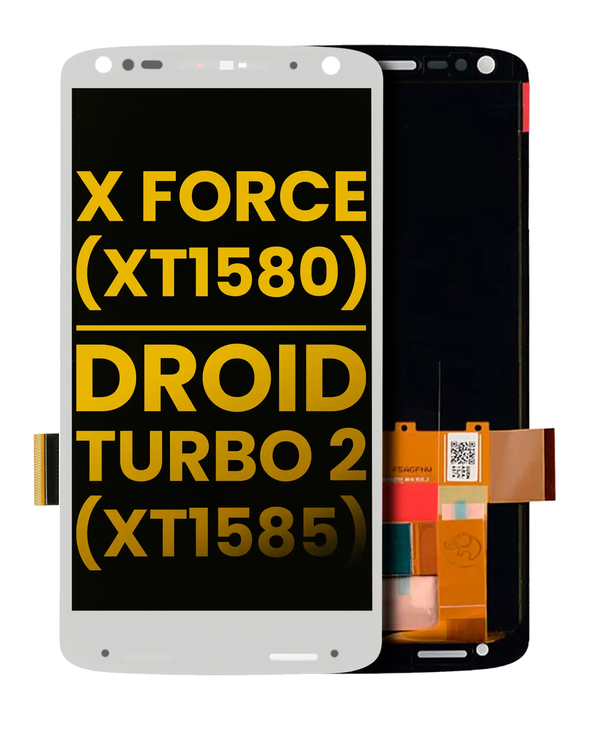 LCD-Display ohne Rahmen für Motorola Moto X Force/Droid Turbo 2 Refurbished Weiß