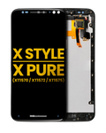 LCD-Montage mit Rahmen für Moto X Style/Pure (Refurbished, Schwarz)