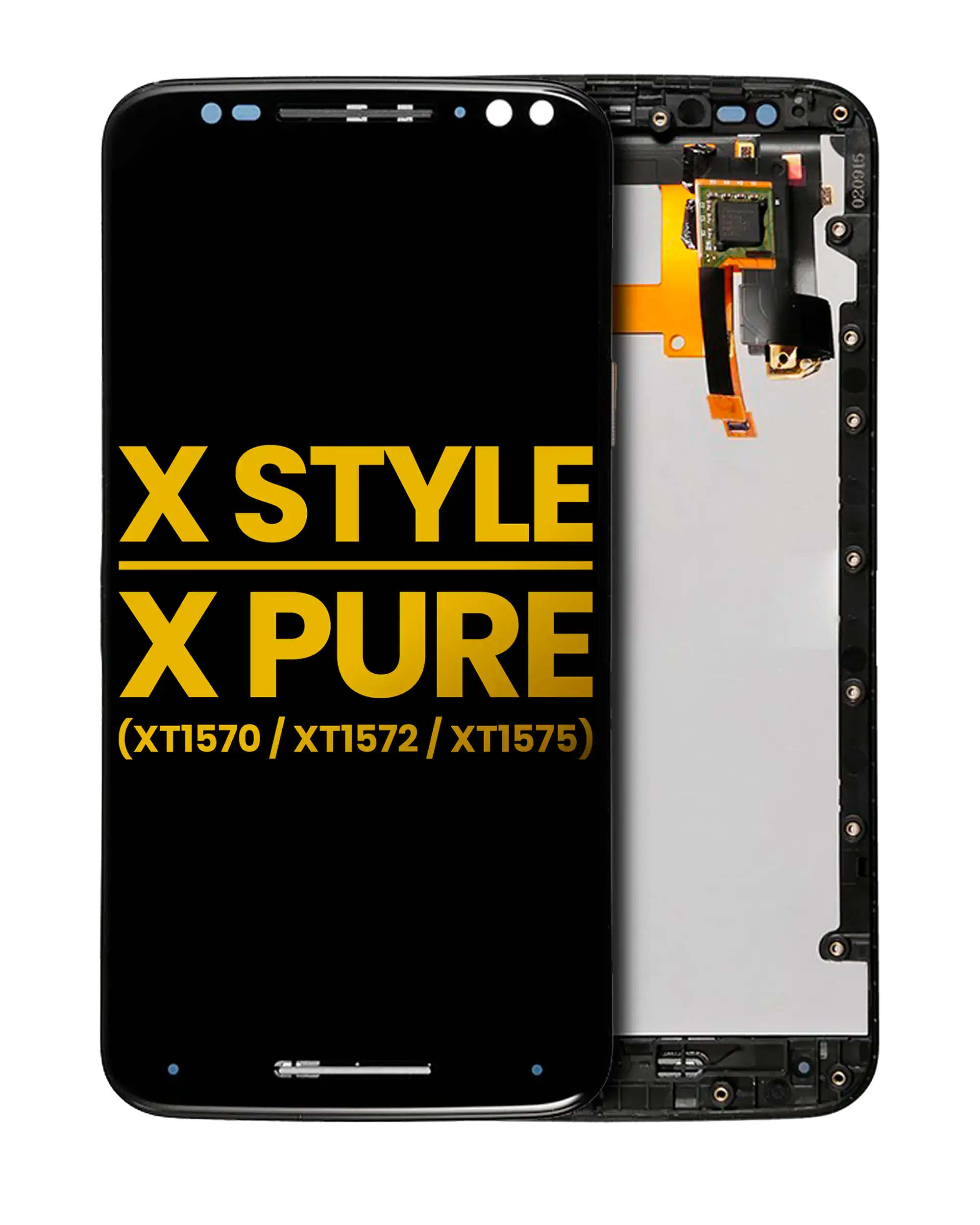 LCD-Montage mit Rahmen für Moto X Style/Pure (Refurbished, Schwarz)