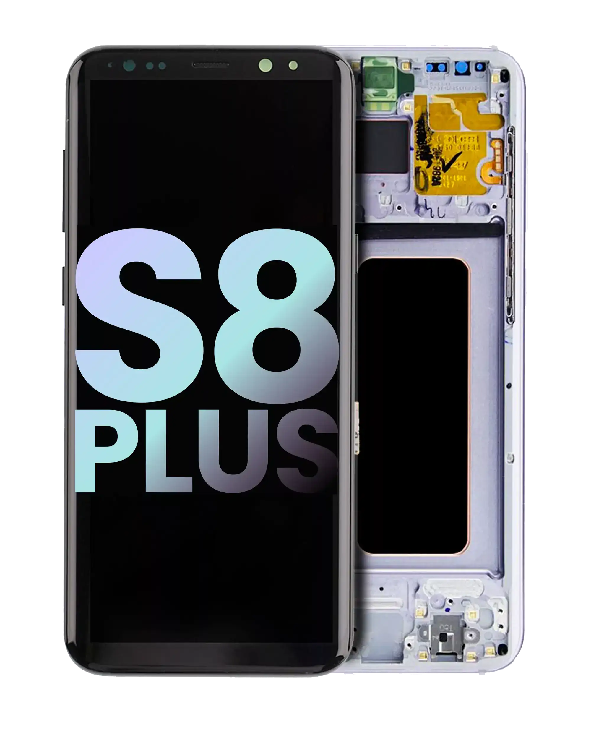 Samsung Galaxy S8+ OLED-Display mit Rahmen (Service Pack) (Grau/Violett)