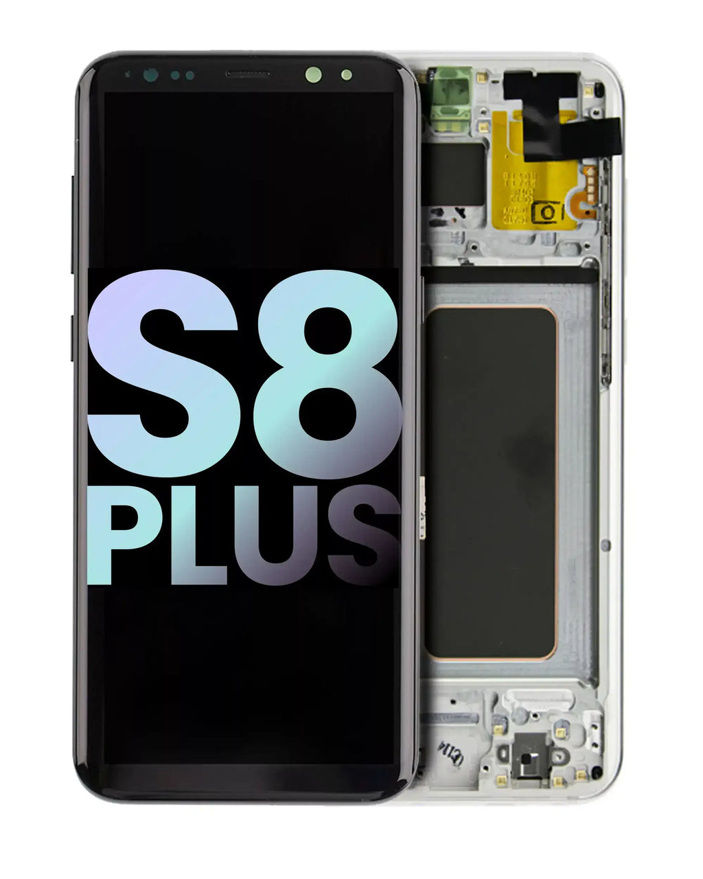OLED-Display mit Rahmen Samsung Galaxy S8 Plus Service Pack Arctic Silver