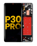 OLED-Display mit Rahmen für Huawei P30 Pro (Refurbished) (Schwarz)