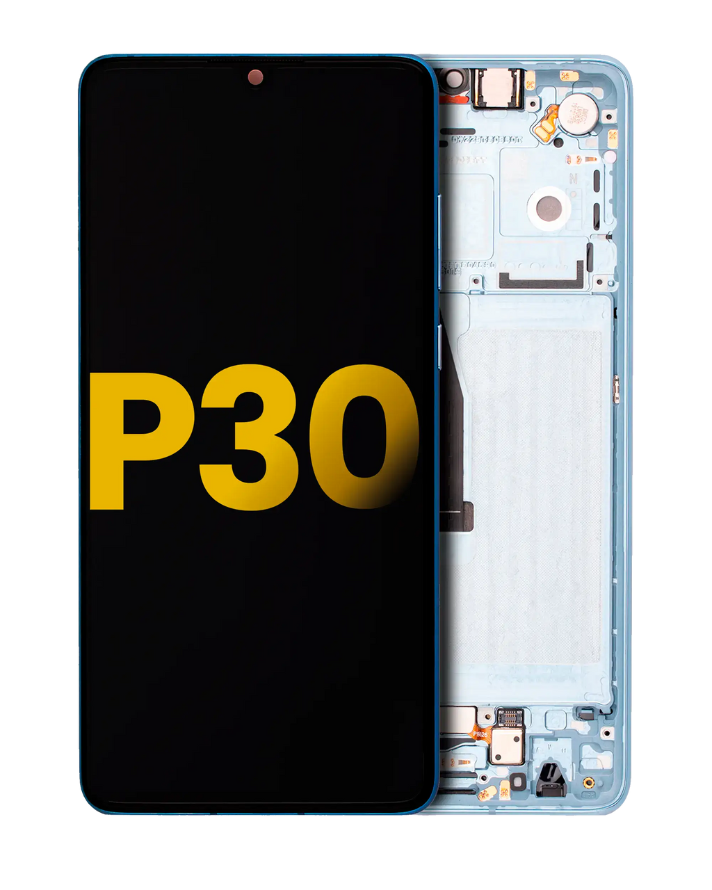 OLED-Display mit Rahmen für Huawei P30 (Refurbished) (Breathing Crystal)