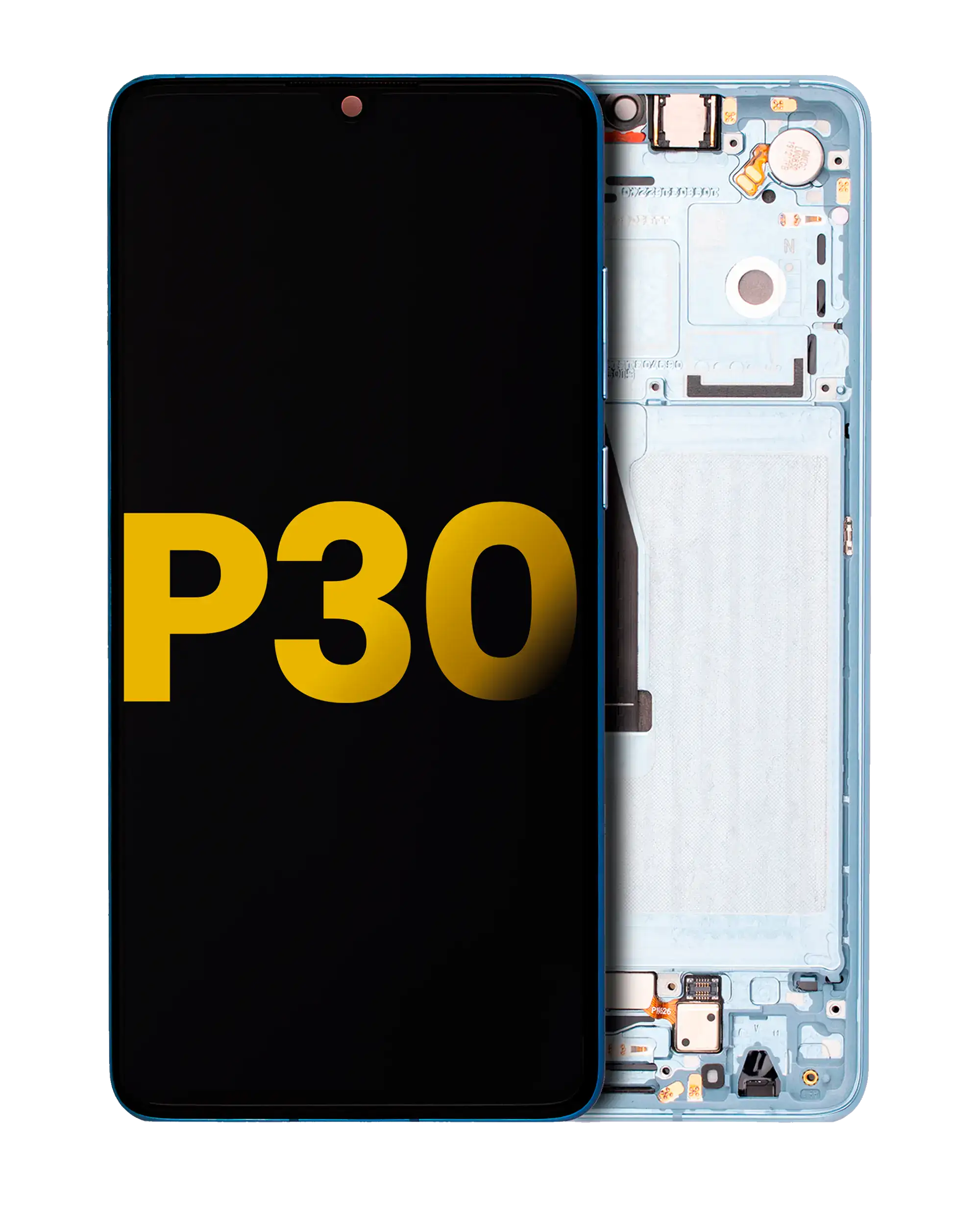 OLED-Display mit Rahmen für Huawei P30 (Refurbished) (Breathing Crystal)
