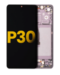 OLED Display with Frame for Huawei P30 (Refurbished) (Black)