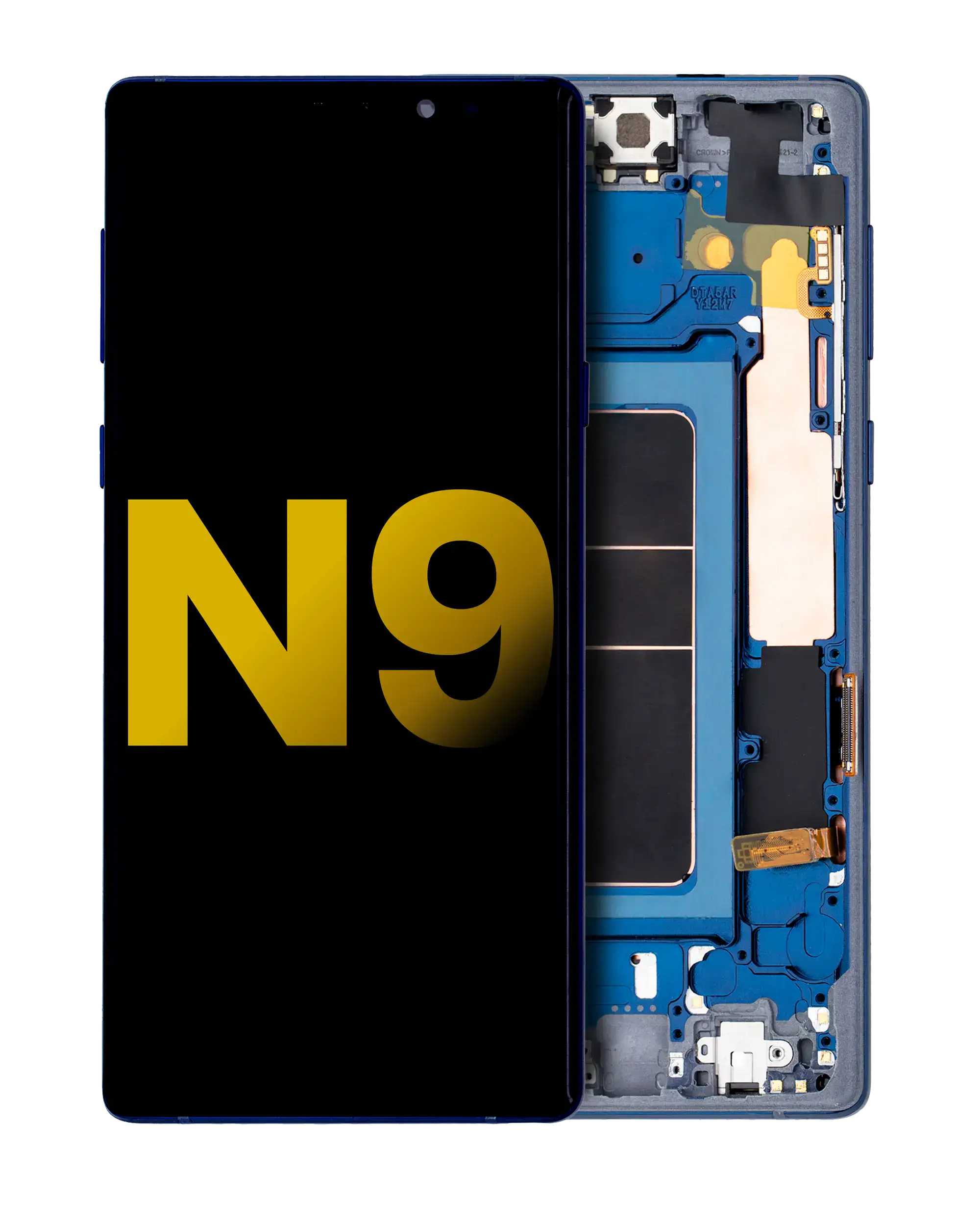 OLED-Display mit Rahmen für Samsung Galaxy Note 9 (Refurbished) (Ocean Blue)