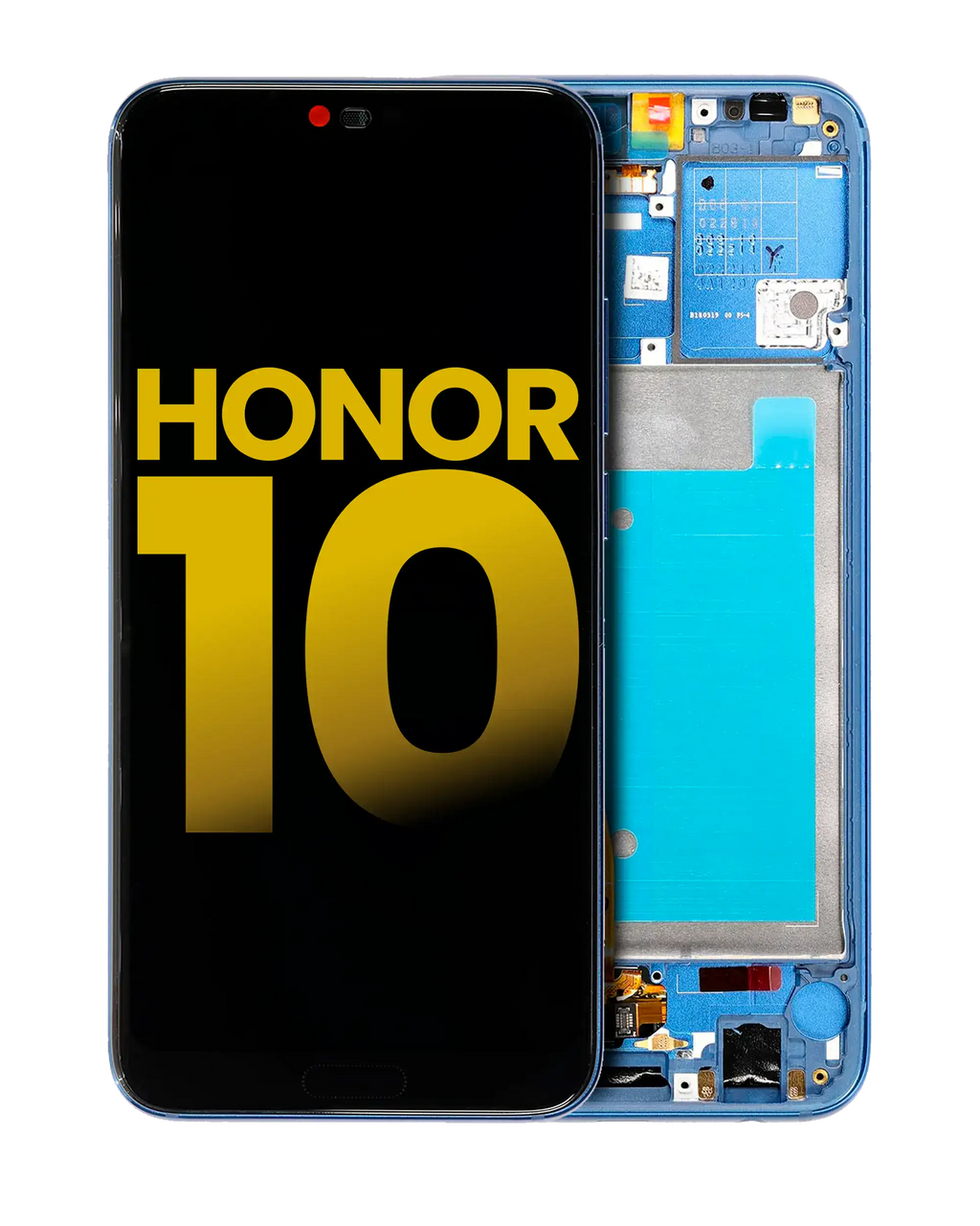 LCD-Display mit Rahmen für Huawei Honor 10 (Refurbished) (Phantom Blue)