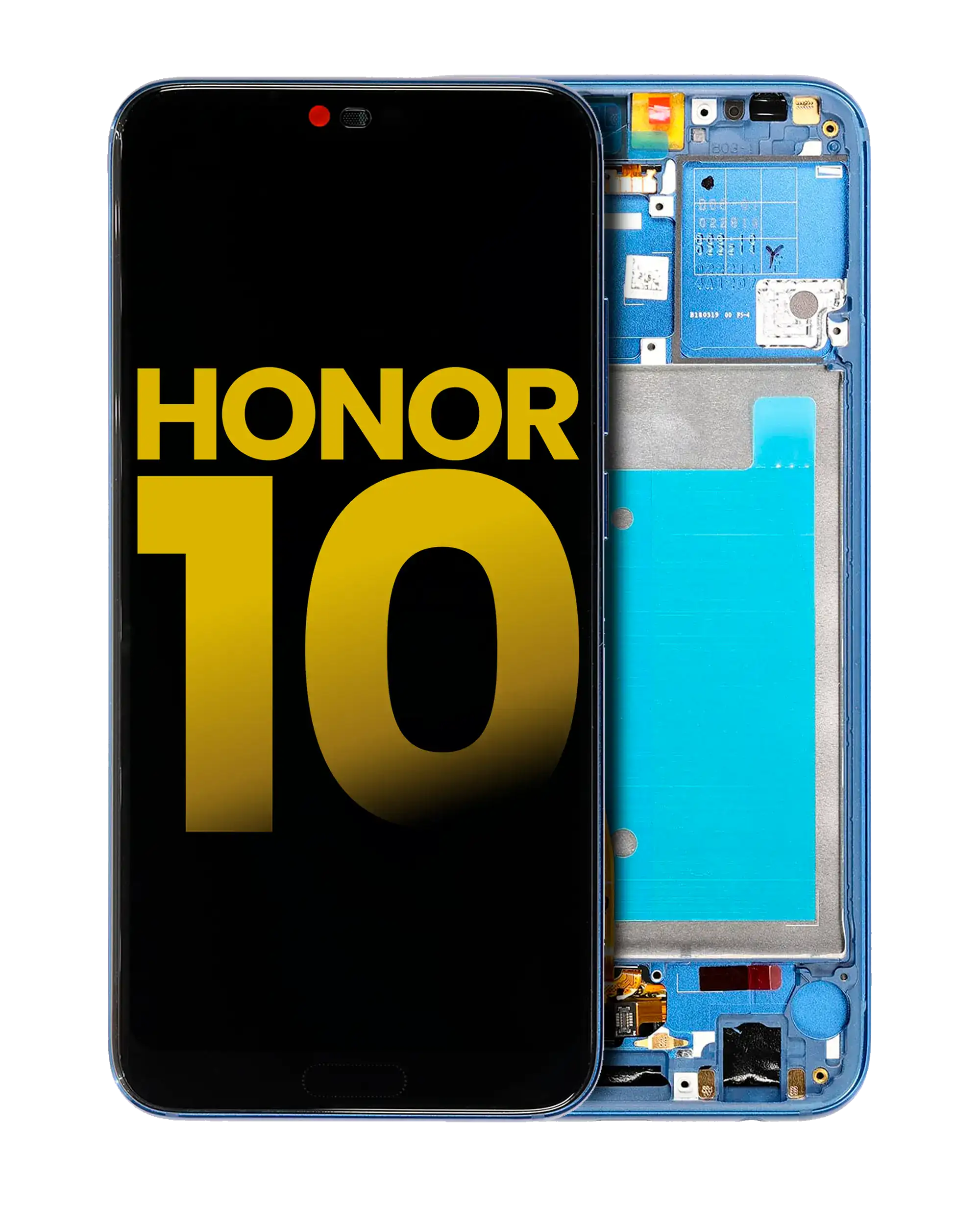 LCD-Display mit Rahmen für Huawei Honor 10 (Refurbished) (Phantom Blue)