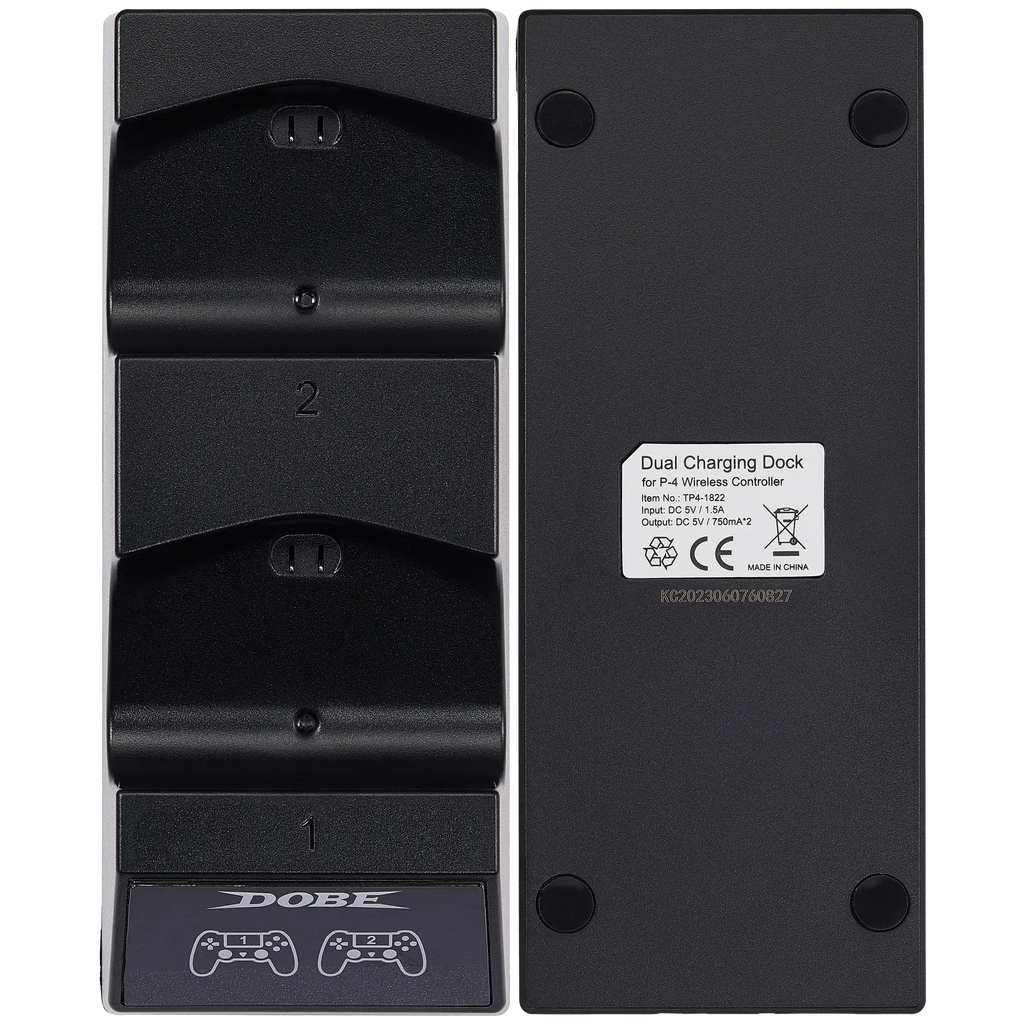 Dual Charging Station for Wireless Controllers – PlayStation 4 / Slim / Pro (DOBE)