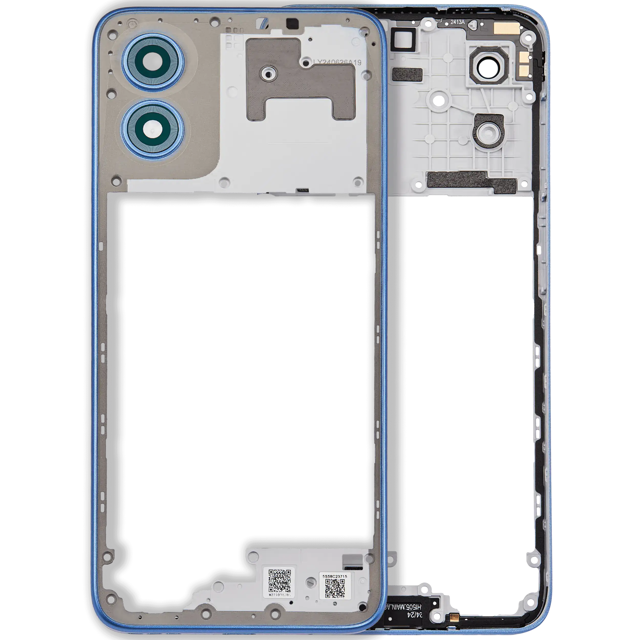 Midframe/Bezel for Motorola Moto G Play (XT2413/2024) Coronet Blue Original OEM