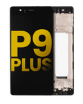 LCD-Modul mit Rahmen für Huawei P9 Plus (Refurbished) (Quartz Gray)