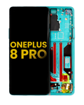 OLED-Display mit Rahmen für OnePlus 8 Pro (Refurbished) (Glacial Green)