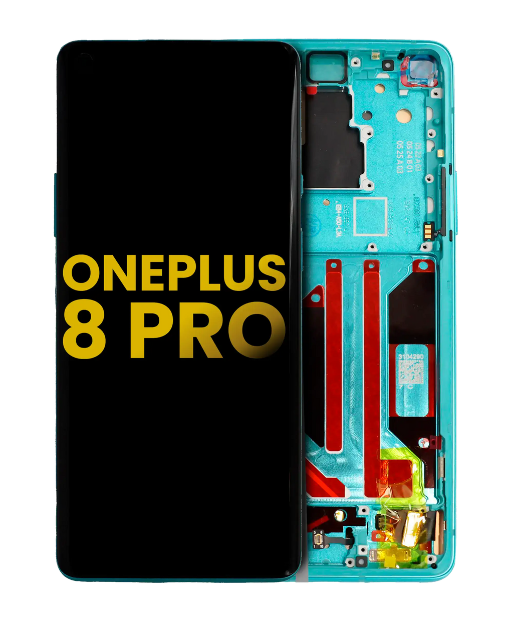 OLED-Display mit Rahmen für OnePlus 8 Pro (Refurbished) (Glacial Green)