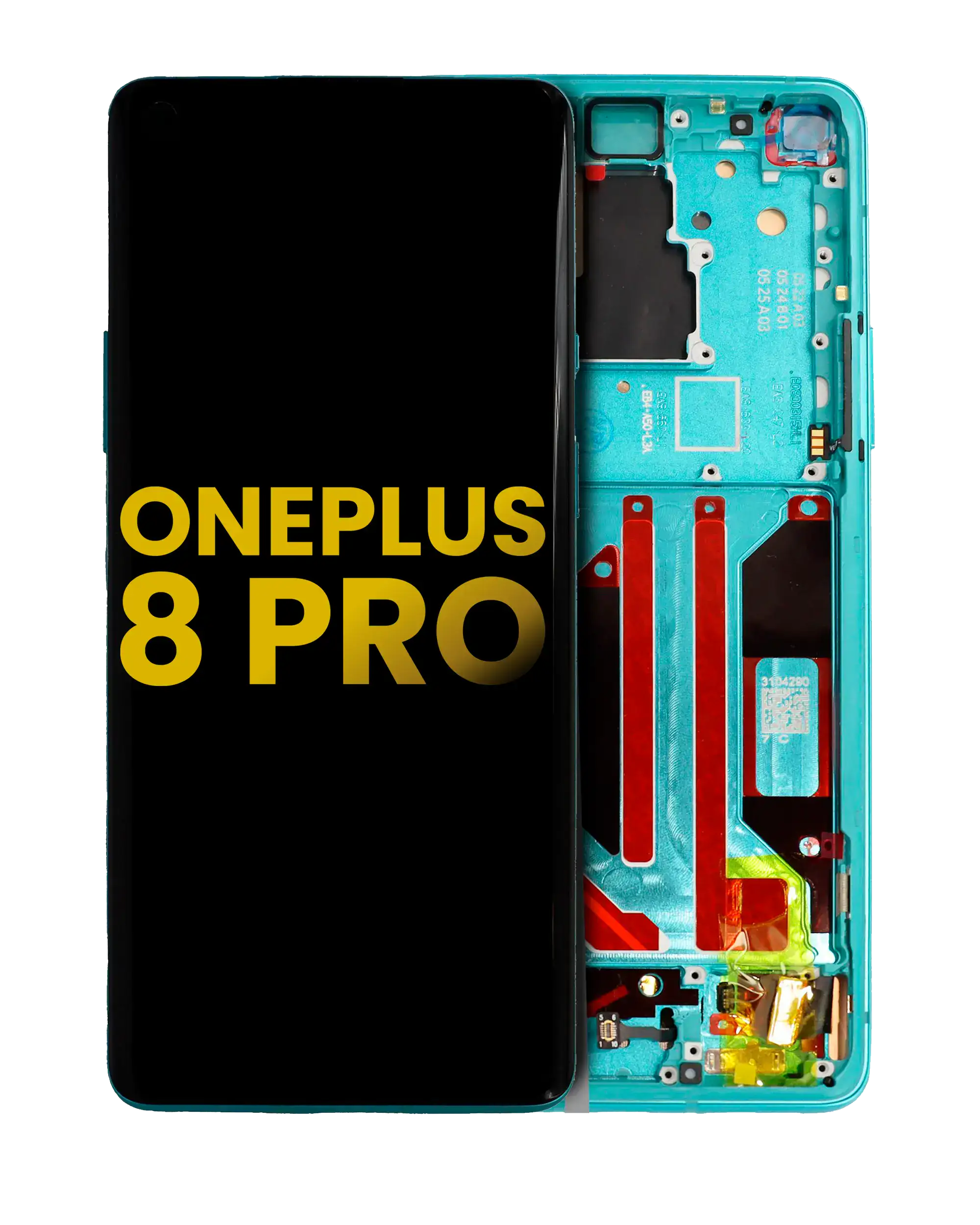 OLED-Display mit Rahmen für OnePlus 8 Pro (Refurbished) (Glacial Green)