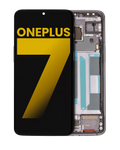 OLED-Display mit Rahmen für OnePlus 7 (Refurbished) (Mirror Gray)