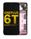 OLED-Display mit Rahmen für OnePlus 6T (Refurbished) (Thunder Purple)