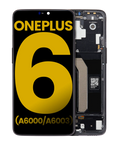 OLED-Display mit Rahmen OnePlus 6 Schwarz Refurbished