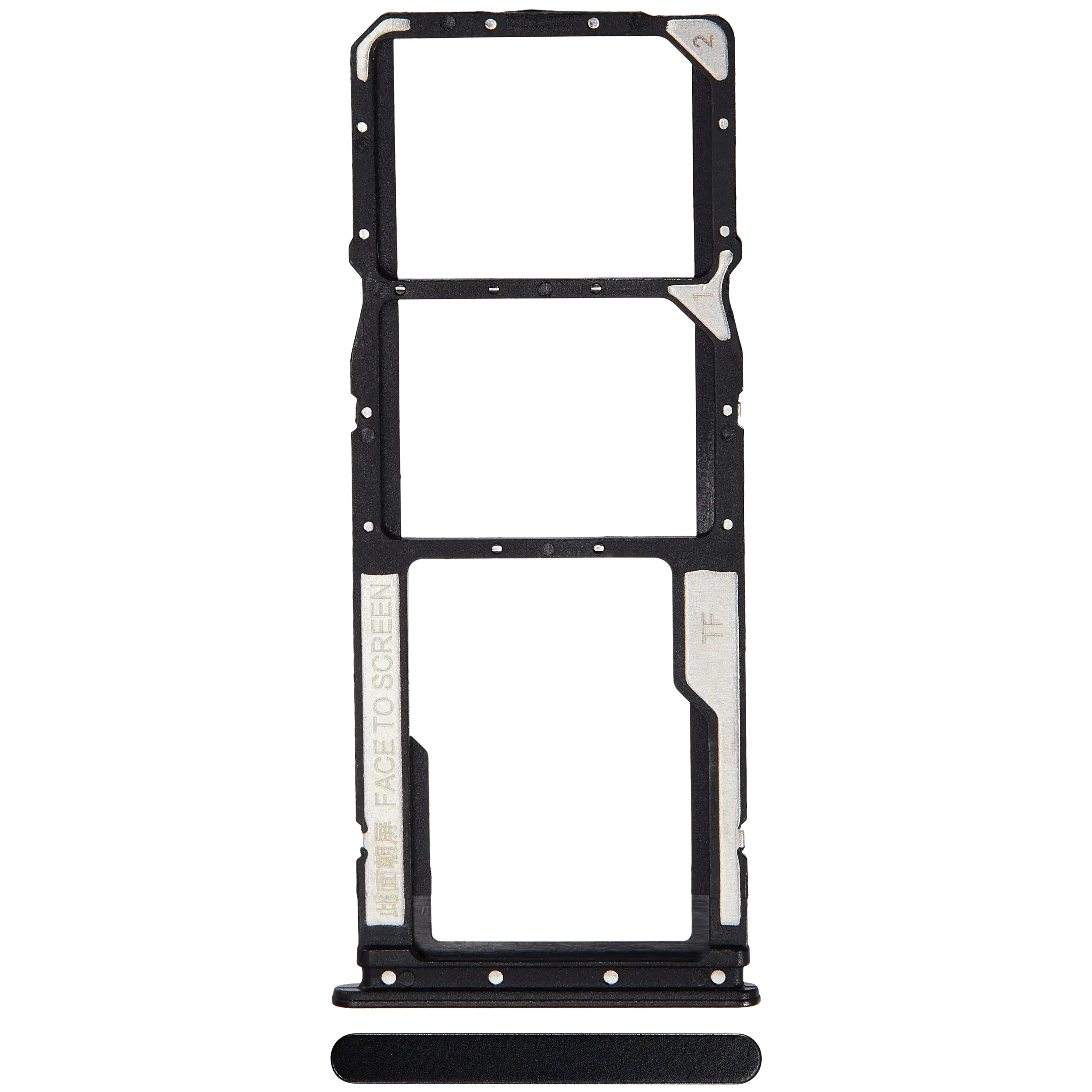 Dual-SIM-Kartenfach für Xiaomi Redmi 11 Prime 5G / Note 11E 5G (Thunder Black)